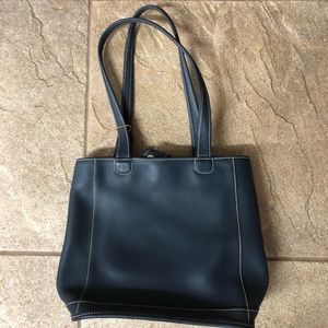Leather Navy Coach Purse
